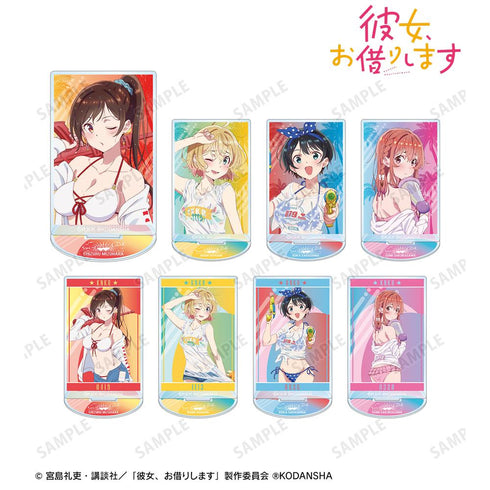 『彼女、お借りします』描き下ろしイラスト ビーチデートver. トレーディングアクリルスタンド(単位/BOX)【202508再販】